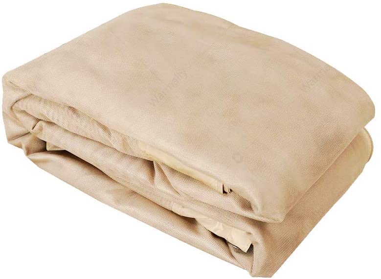 Warmally Replacement Mosquito Netting Mesh Sidewall Curtain with Zipper for 10’ x 12’ Gazebo Canopy Tent (Beige)