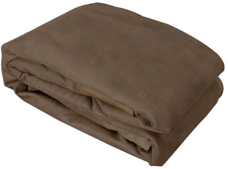 Warmally Replacement Mosquito Netting Mesh Sidewall Curtain with Zipper for 10’ x 12’ Gazebo Canopy Tent (Brown)