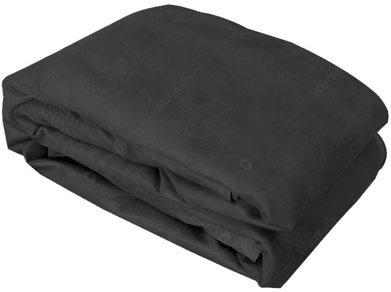 Warmally Replacement Mosquito Netting Mesh Sidewall Curtain with Zipper for 10’ x 12’ Gazebo Canopy Tent (Black)