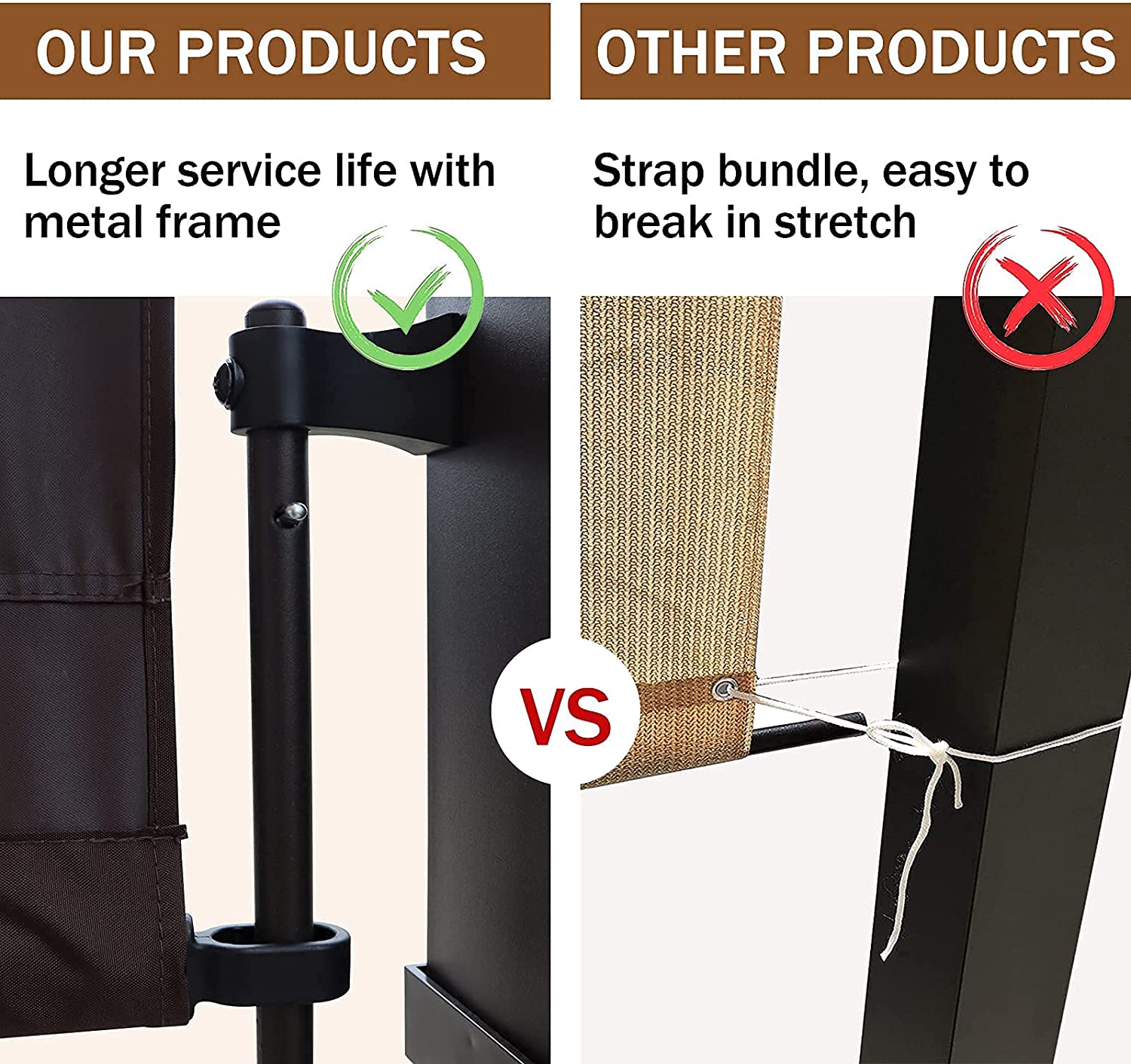 Warmally 10'x8' Pergola Patio Gazebo Kits Canopy Garden Outdoor Ventilation and Airflow Polyester Waterproof Arc Top with Bluetooth Beige